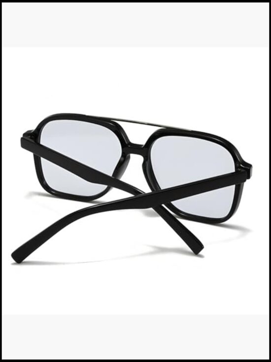 Trendy Square Aviator Style Sunglasses with UV400 Protection main image 5
